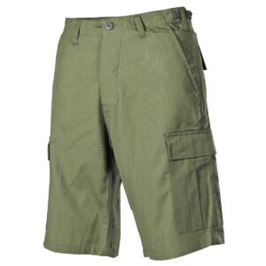 Nohavice krátke MFH BDU short RIP/STOP 01512B - olivové
