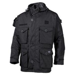 Kabát MFH Commando Smock RIP/STOP 03482A - čierny
