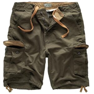 Nohavice krátke SURPLUS TEX Vintage short sprané - olivové