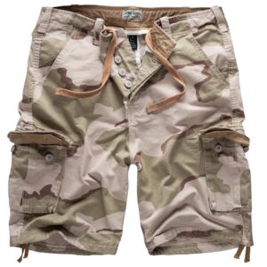 Nohavice krátke SURPLUS TEX Vintage short sprané - desert camo