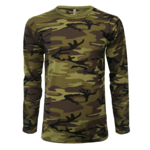 Tričko pánske Military s dlhým rukávom - česká maskovacia