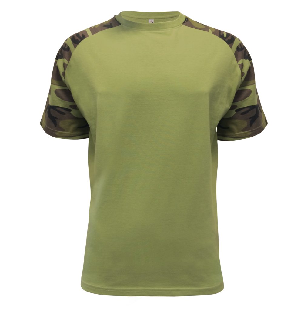 Tričko pánske Military Raglan krátky rukáv - česká maskovacia