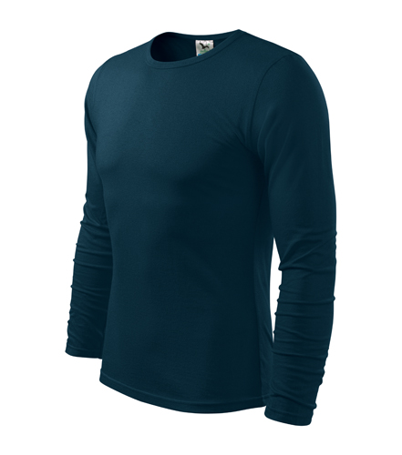 Tričko s dlhým rukávom MALFINI Fit-T Long 160g - navy modré