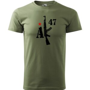 Tričko AK47 KALASHNIKOV - olivovozelené