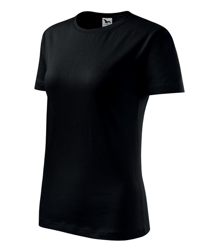 Tričko dámske MALFINI Basic 160g/m2 - čierne