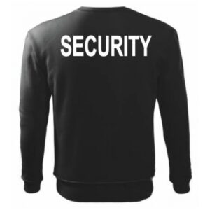 Mikina SECURITY - biela potlač