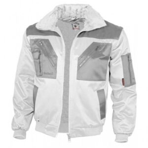 Bunda pilot QUALITEX Pilotenjacke kombinovaná - bielo/šedá
