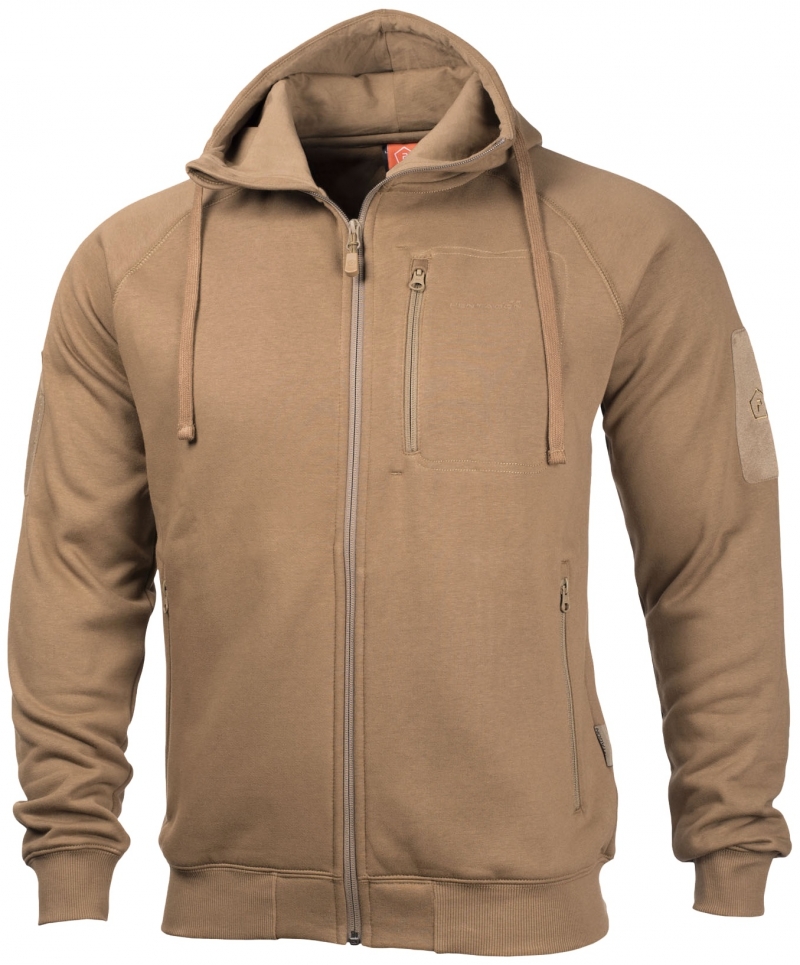 Mikina taktická PENTAGON Leonidas 2.0 s kapucňou - coyote