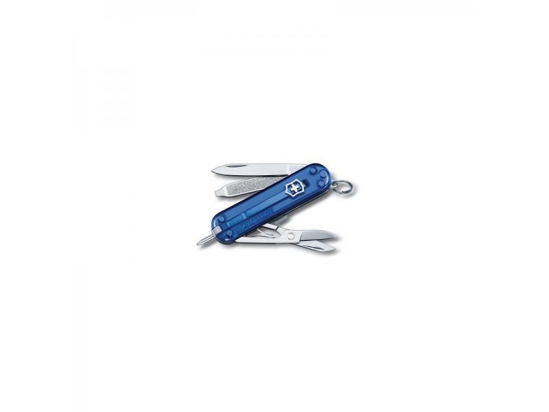 Vreckový nôž Victorinox Signature - 7 funkcií modrý priehľadný-Poľovnícke potreby > Nože a náradie > Nože Victorinox
