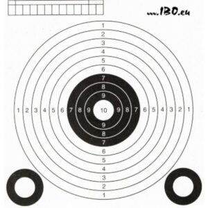 Terč vzduchovkový 180 x 180 mm-Poľovnícke potreby > Doplnky na lov