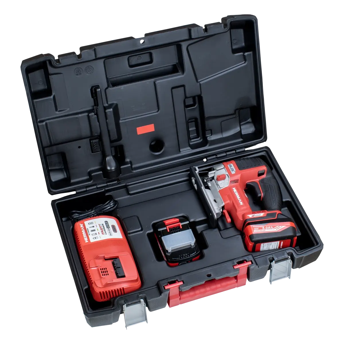 Aku priamočiara píla HERMAN AXJS-1801 | 18,0 V 5Ah | Komplet | Náradie | Nástroje – Obrázok 5