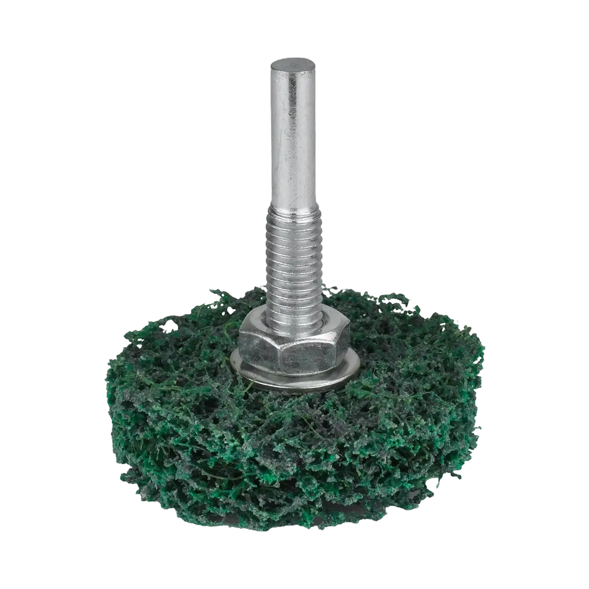 Čistiaci kotúč na stopke HERMAN FWK-20/S Dragon Green 50x13x6mm | STRIP-IT + corundum