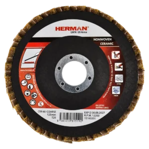 Kombinovaný lamelový kotúč HERMAN LWX-10 Area CerTex 125mm | ceramic | coarse / P60