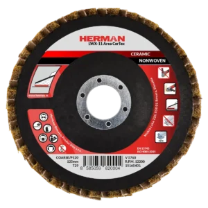 Kombinovaný lamelový kotúč HERMAN LWX-11 Area CerTex 125mm | ceramic | coarse / P120