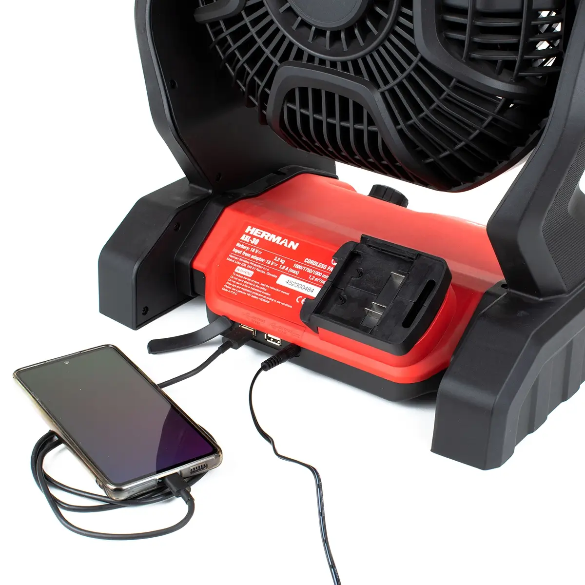 Akumulátorový ventilátor HERMAN AXL-30 | 18,0 V 220 V | Holostroj | Náradie | Nástroje – Obrázok 4