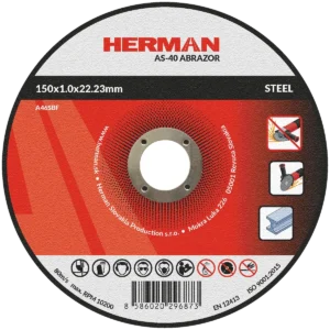 Rezný kotúč HERMAN AS-40 Abrazor | Na oceľ 150x1