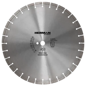 Diamantový kotúč HERMAN BD-25 Beton 450x25
