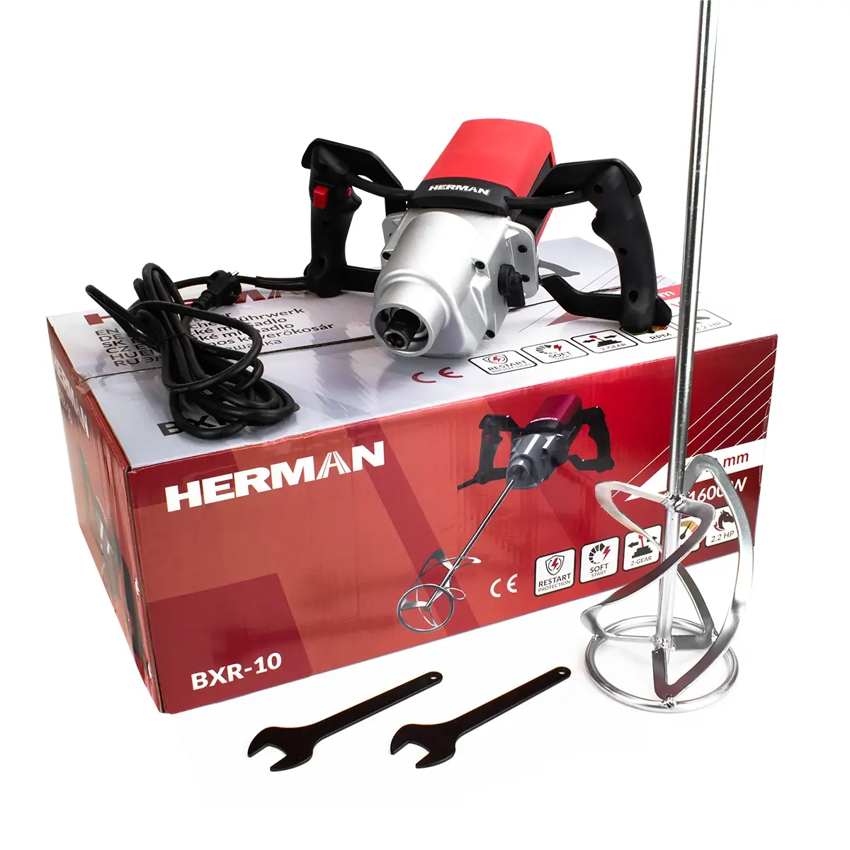 Elektrické miešadlo HERMAN BXR-10 1600 W | M14 | Náradie | Nástroje – Obrázok 5