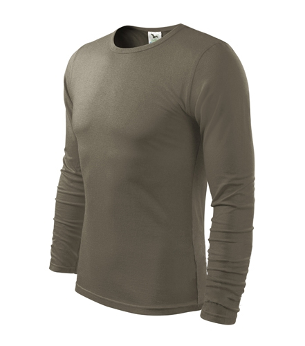 Tričko s dlhým rukávom MALFINI Fit-T Long 160g - army