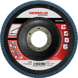 Lamelový kotúč HERMAN LR-20 Canta 115mm | P60 | zirconia