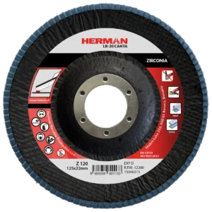 Lamelový kotúč HERMAN LR-20 Canta 125mm | P120 | zirconia