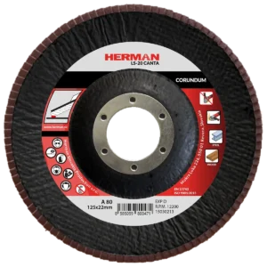 Lamelový kotúč HERMAN LS-20 Canta 125mm | P80 | corundum