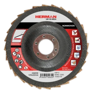 Lamelový kotúč HERMAN LW-10 Area Non-woven | 125mm | coarse