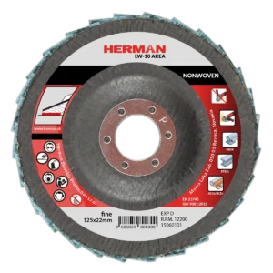 Lamelový kotúč HERMAN LW-10 Area Non-woven | 125mm | fine