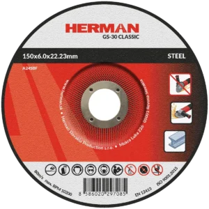 Brúsny kotúč HERMAN GS-30 Classic | Na oceľ 150x6