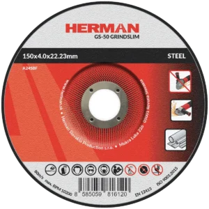 Brúsny kotúč HERMAN GS-50 GrindSlim | Na oceľ 150x4