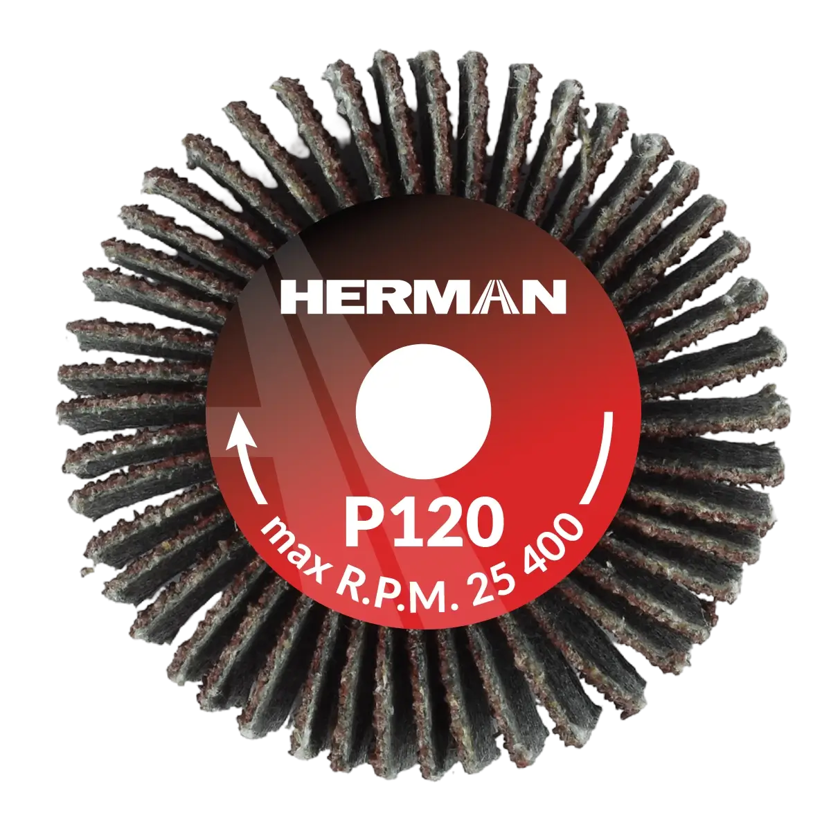 Brúsny kotúč na stopke HERMAN FWS-10/S 30x15x6mm | Corundum | P120