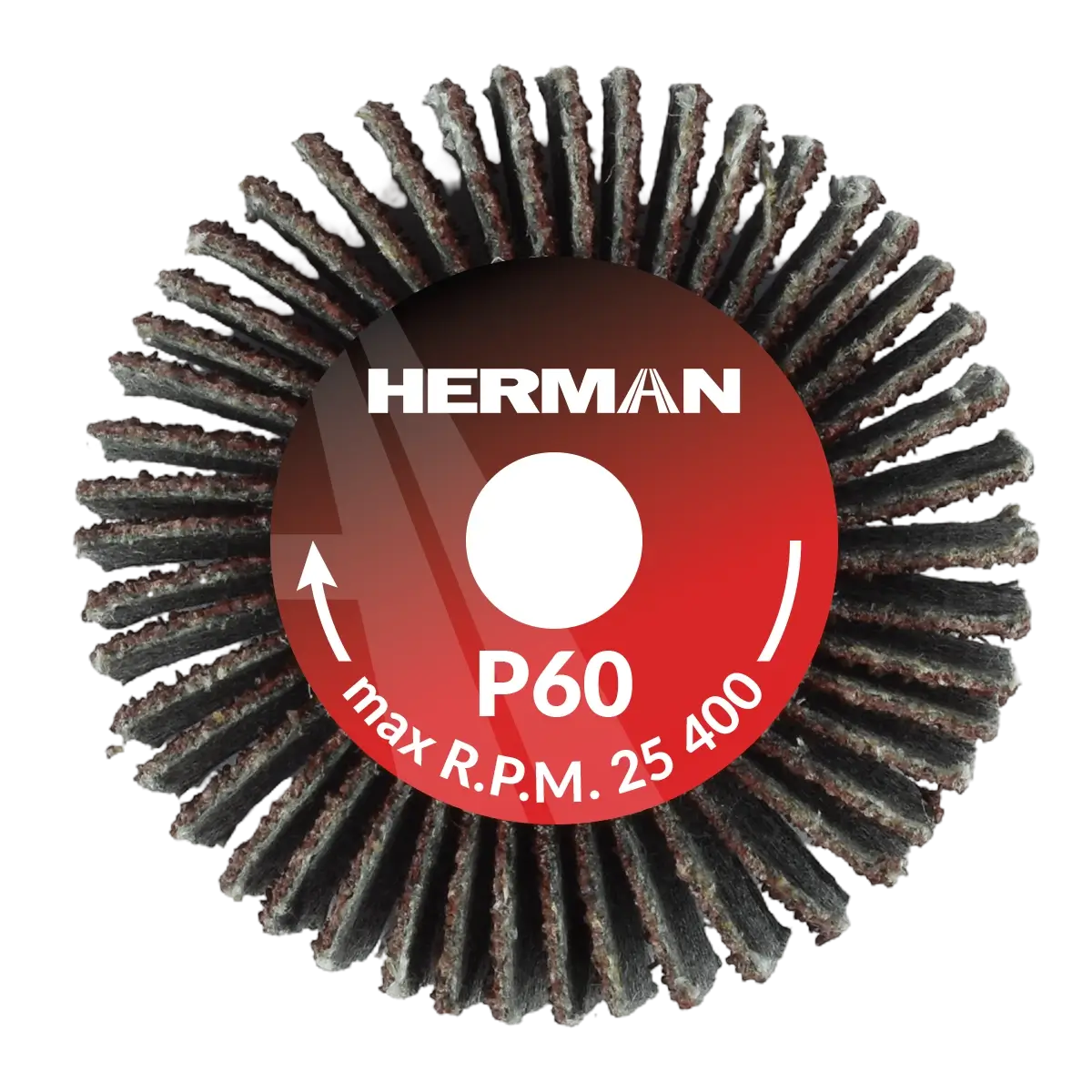 Brúsny kotúč na stopke HERMAN FWS-10/S 30x15x6mm | Corundum | P60