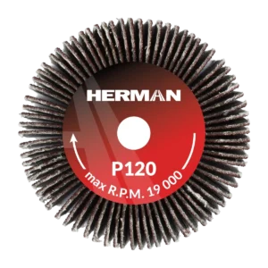 Brúsny kotúč na stopke HERMAN FWS-10/S 40x20x6mm | Corundum | P120