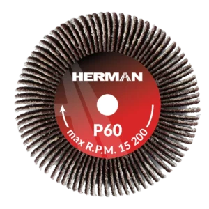 Brúsny kotúč na stopke HERMAN FWS-10/S 50x20x6mm | Corundum | P60