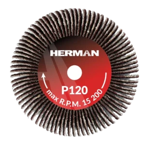 Brúsny kotúč na stopke HERMAN FWS-10/S 50x30x6mm | Corundum | P120