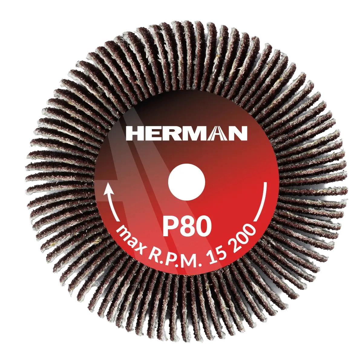 Brúsny kotúč na stopke HERMAN FWS-10/S 50x30x6mm | Corundum | P80