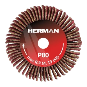 Brúsny kotúč na stopke HERMAN FWX-10/S 40x20x6mm | Ceramic | P80