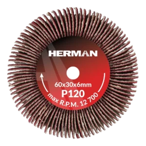Brúsny kotúč na stopke HERMAN FWX-10/S 60x30x6mm | Ceramic | P120