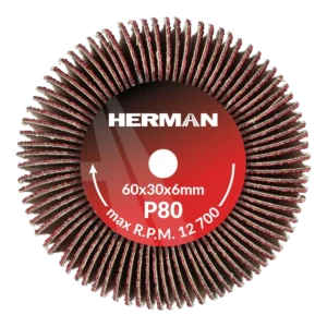 Brúsny kotúč na stopke HERMAN FWX-10/S 60x30x6mm | Ceramic | P80