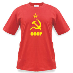 Tričko CCCP new červené so žltým nápisom