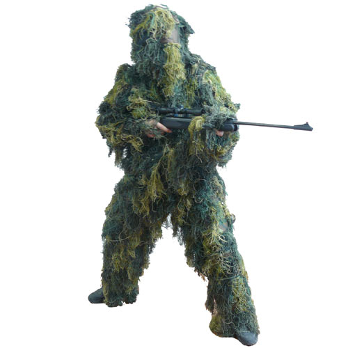 Komplet maskovací MFH Ghillie hejkal 07703T - woodland