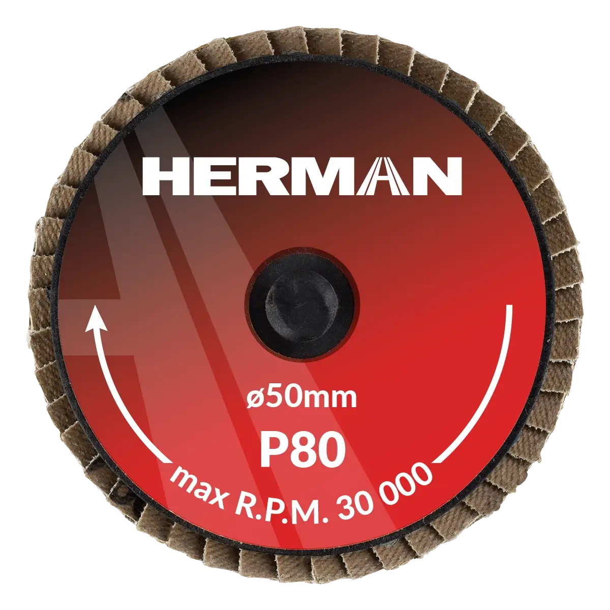Lamelový kotúč Quick Change HERMAN MLX-10/QC-RS 50mm | Ceramic | P80