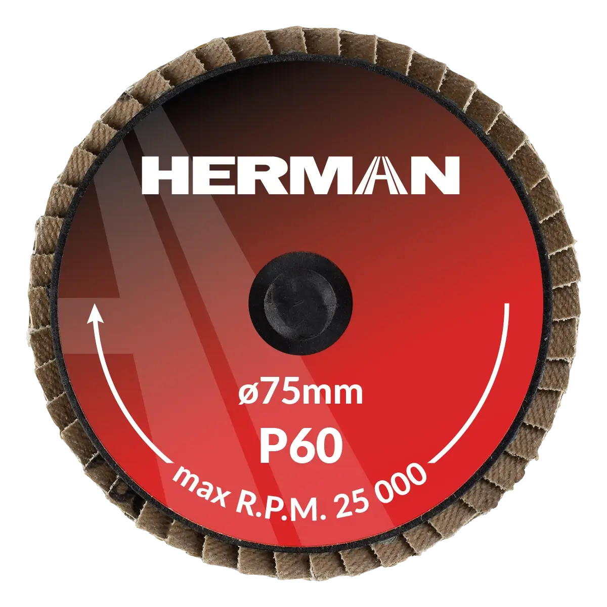 Lamelový kotúč Quick Change HERMAN MLX-10/QC-RS 75mm | Ceramic | P60