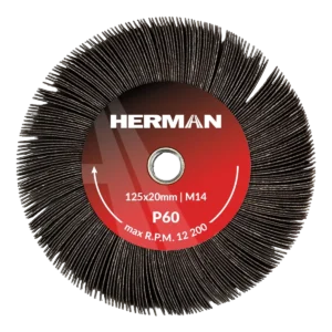 Radiálny lamelový kotúč HERMAN LS-50 Fan 125x20mm | Corundum | P60
