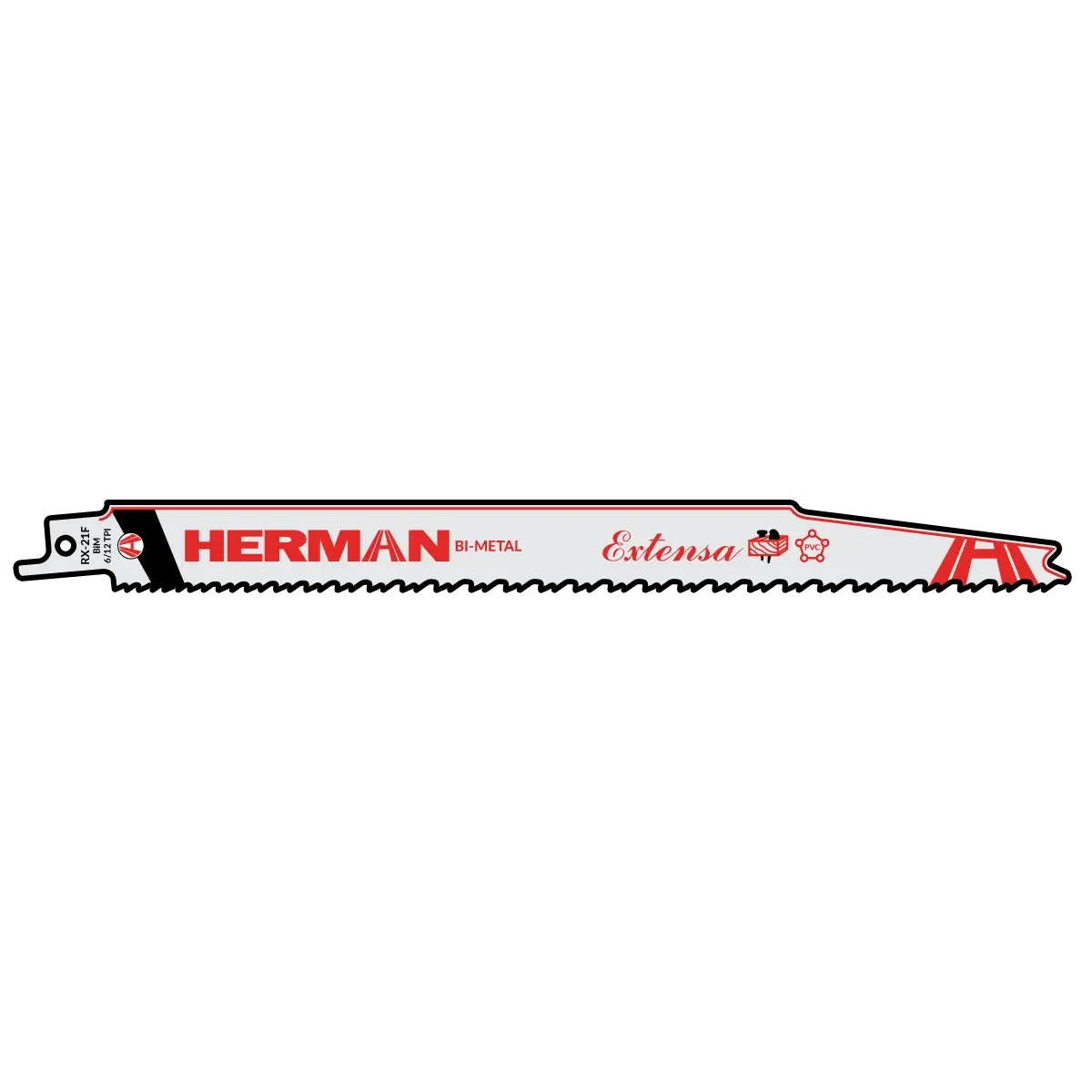 Pílový list HERMAN RX-21F Extensa 230/210x19x1