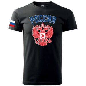 Tričko RUSSIA - čierne