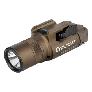 Svetlo na zbraň Olight BALDR PRO R Desert Tan 1350 lm – zelený laser-Elektronika > LED baterky pre poľovníkov