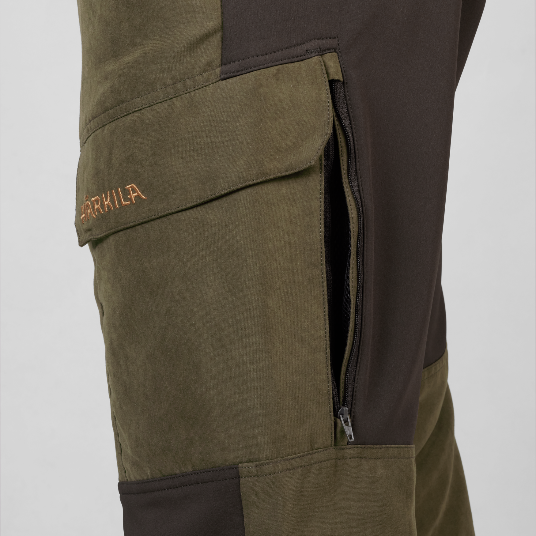 Pánske nohavice Härkila Scandinavian Willow Green / Deep Brown 48/31-Poľovnícke oblečenie – Obrázok 3