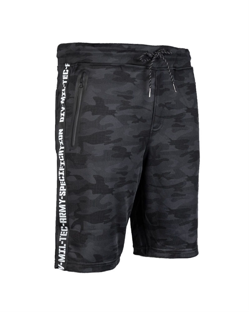 Nohavice krátke tréningové MIL-TEC short - dark camo