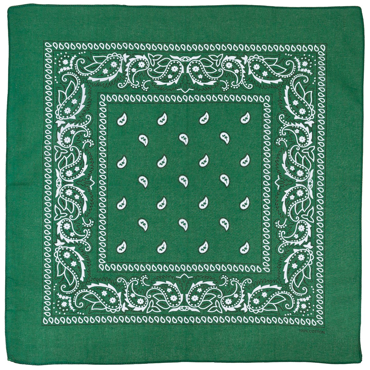 Šatka Bandana vzorovaná MFH 16403B - olivová